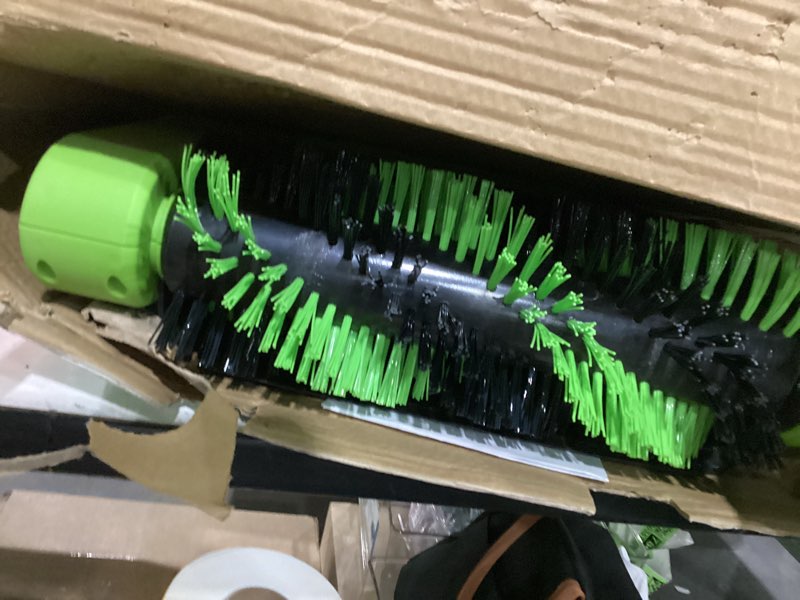 Condition photo showing As Is for greensweep reviver | artificial grass electric power brush, mains-powered turf cleaner, lightweight compact design, restores flattened turf & removes dirt