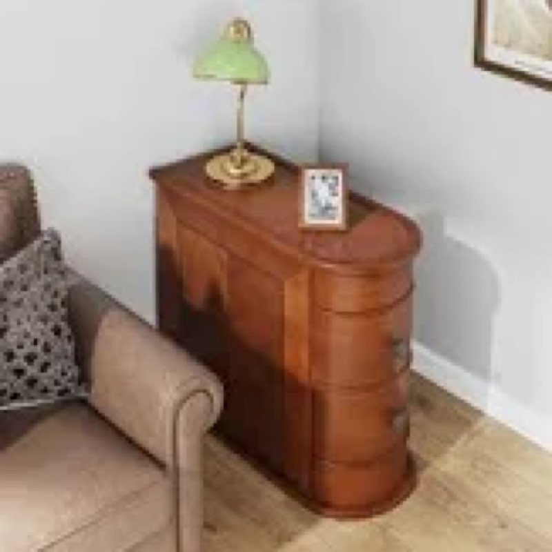 Floor Shelf End Table with Storage