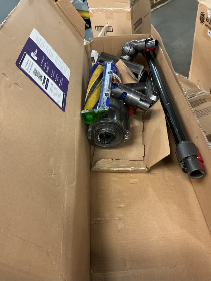 Condition photo showing As Is for Dyson V15 Detect Plus Cordless Vacuum, Illumination Reveals dust, 240AW, 3 Power Modes, Up to 60 Minutes,² Deep Cleans Hard Floors and Carpets, Detangles pet Hair, Converts to Handheld