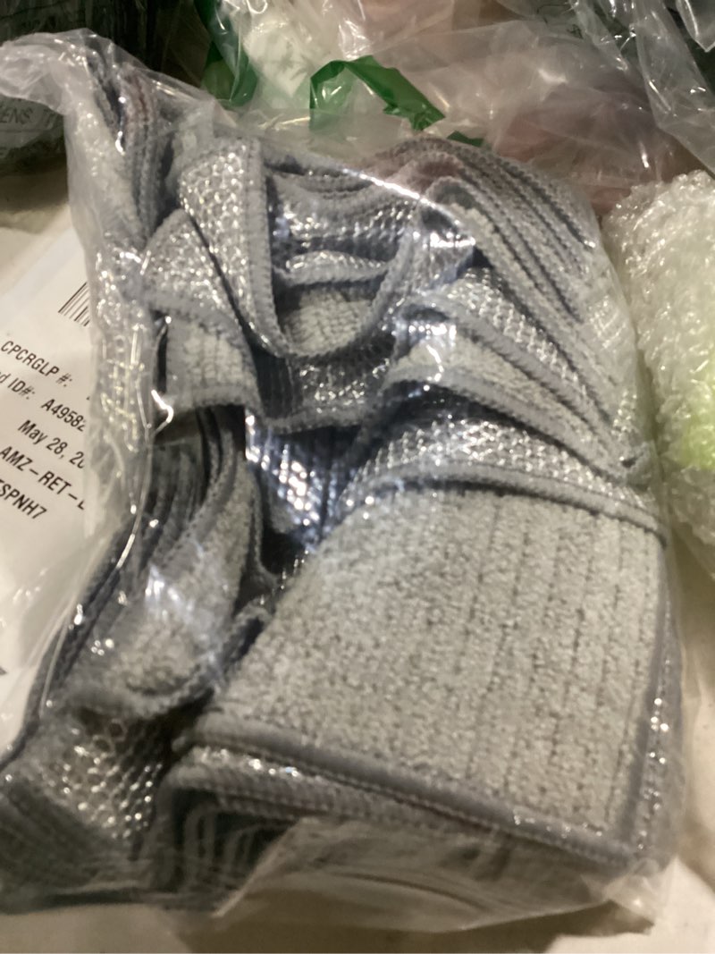 Condition photo showing Good Condition for similar      kinhwa kitchen washcloths for dishes absorbent microfiber dish cloths quick dry dish rags with poly scour scrub side ideal for kitchen cleaning (gray, 7inchx7inch 9 pack) gray 7inchx7inch 9 pack