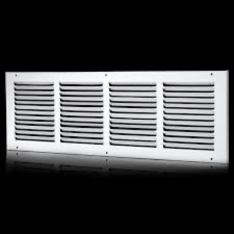 fancat 24"w x 6"h return air grille [duct opening size], steel hvac return air vent cover for wall &