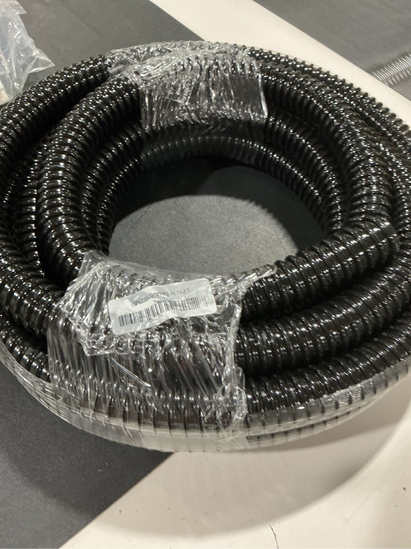 Condition photo showing Good Condition for pond tubing,1 inch pvc flexible pond hose, black corrugated waterfall sump pump hose,drainage pipe, kinkproof for garden ponds, 1"x20ft 1" id 20 ft