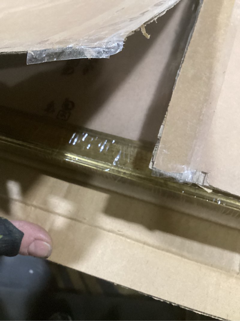 Condition photo showing New/Like New for 16x20 wood frame gold, ornate natural 20x16in picture poster frame, modern golden 16 x 20inch gallery wall photo frame with hd plexiglass, horizontal vertical wall mounting display 1pcs gold 16x20