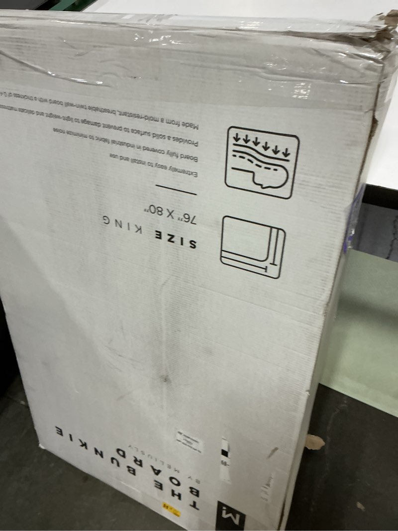Condition photo showing New/Like New for Meliusly Premium 10mm Bunkie Board King Size (76x80'') Patent Pending Low Profile Bed Board Design - Breathable, Noise Minimizing, Moisture Resistant Bunkieboards, Low Profile Bed Support King (76x80'')