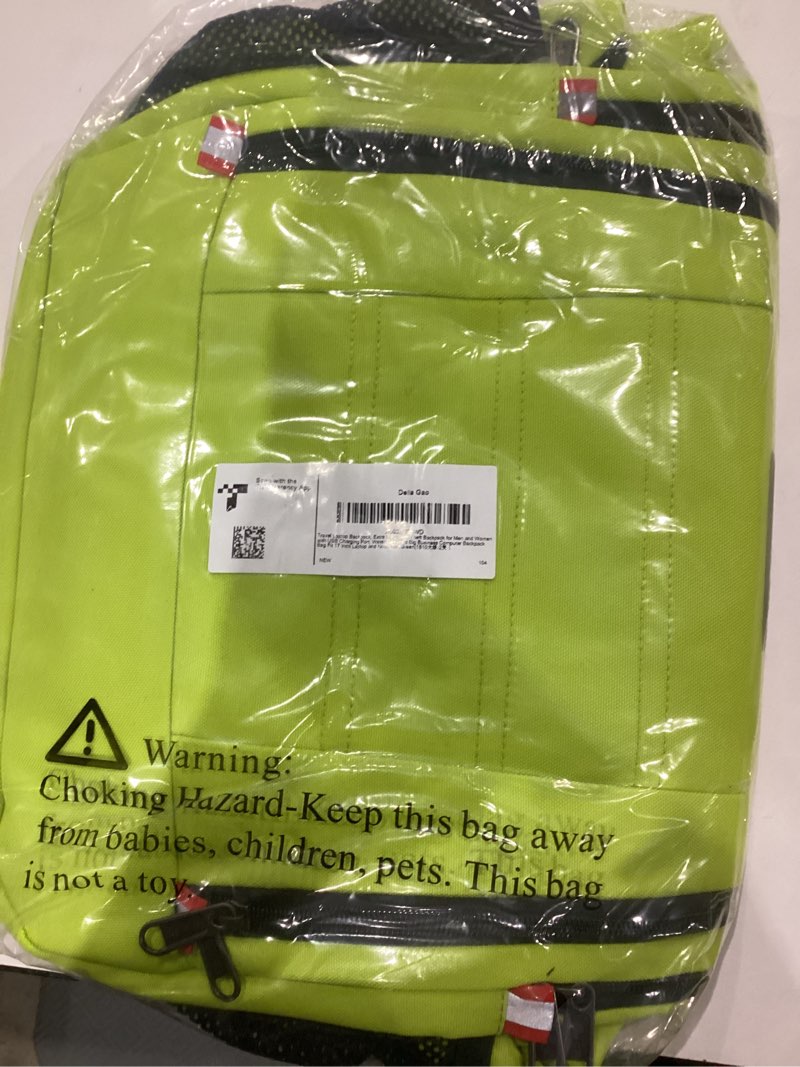 Condition photo showing New/Like New for Della Gao Laptop Backpack for Men, Large Anti-Theft Business Travel Backpack with USB Charging Port, Water Resistant College School Computer Bag for Men/Women for 17 Inch Laptop and Notebook 17 Inch Green-l