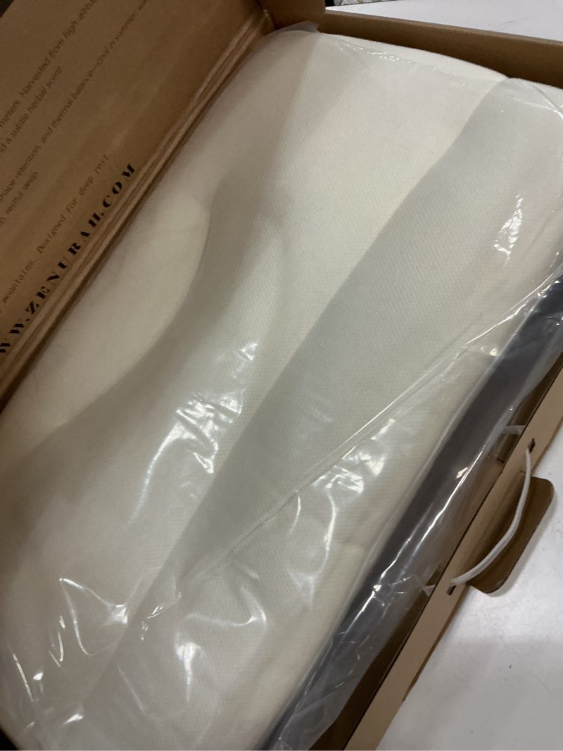 Condition photo showing Good Condition for zenurah organic buckwheat pillow - japanese style sobakawa (28" x 17") - extra firm neck support for back/side sleepers - breathable & cooling - 100% mountain grown hulls - standard size