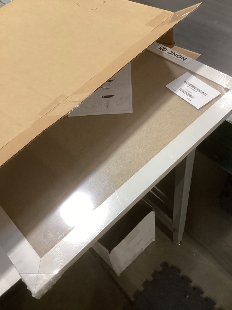Condition photo showing Good Condition for dollar boss white cork board for wall - 24 x 18 inches, rustic wooden frame bulletin board, decorative hanging pin board for office & home decor white 24''x 18‘’