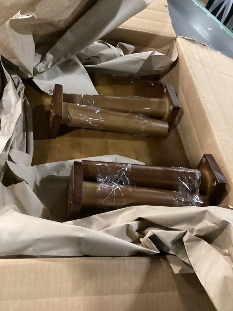 Condition photo showing As Is for Solid Wood Small Vanity Desk with Mirror and Lights, Narrow Makeup Vanity for Small Space, Flip Top Vanity Side Table, 3 Color Modes & Adjustable Brightness, 19.6" Slim Dressing Table, Walnut Walnut 19.6" Wide