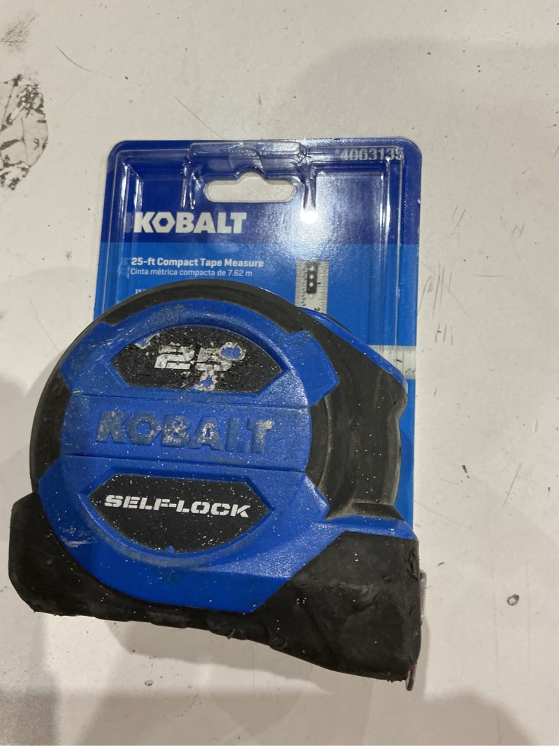 Condition photo showing As Is for kobalt compact 25-ft tape measure item #4063135 | model