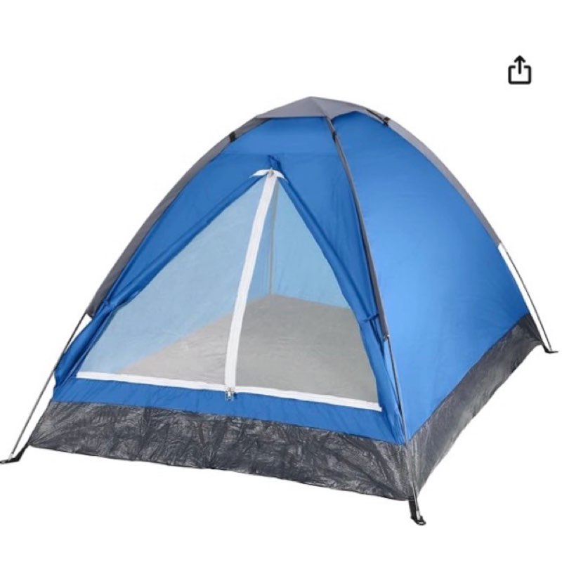 2 person camping tent with rain fly and carrying bag