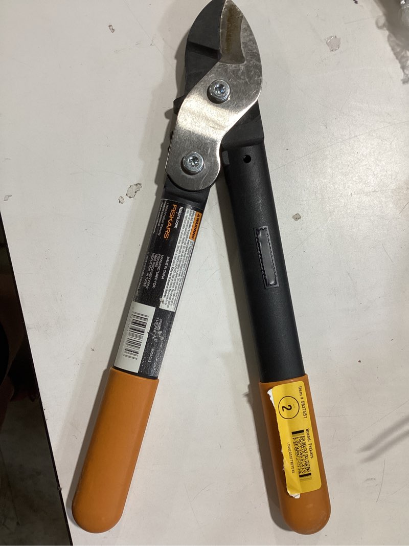 fiskars powergear ultrasharp 13.25-in steel anvil lopper