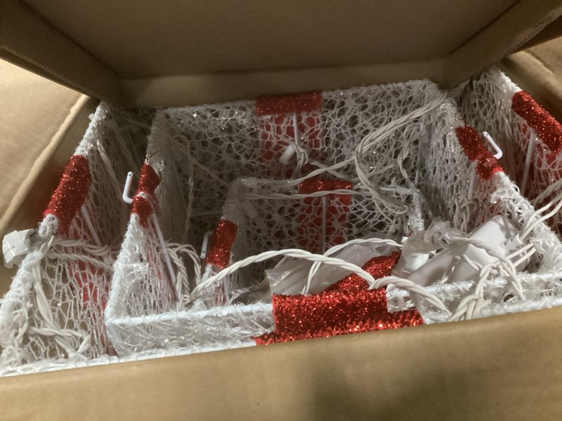 Condition photo showing Good Condition for Gemmy Orchestra of Lights 35.43-in Freestanding Gift box Yard