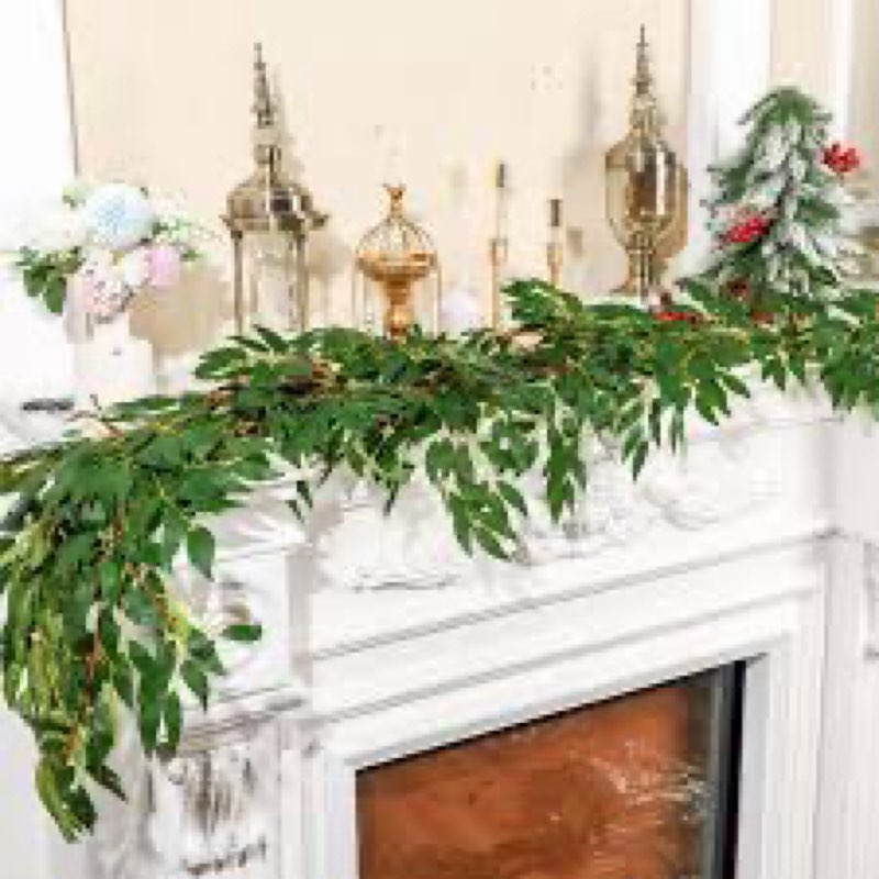 yunlly 135ft artificial faux greenery garland willow leaves vines hanging willow vines leaf garland 