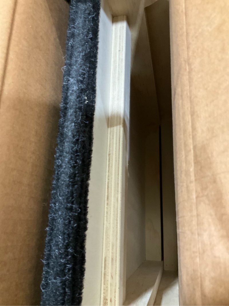 Condition photo showing New/Like New for Dog Ramp for Bed - Foldable Small to Large Dog Ramp for Couch - 6 Adjustable Height from 12" to 24" - Stairs with High Traction Mat - Wooden Portable Ramp for Dogs to Get on Bed Couch Car Up to 200LBS Burlywood(black)