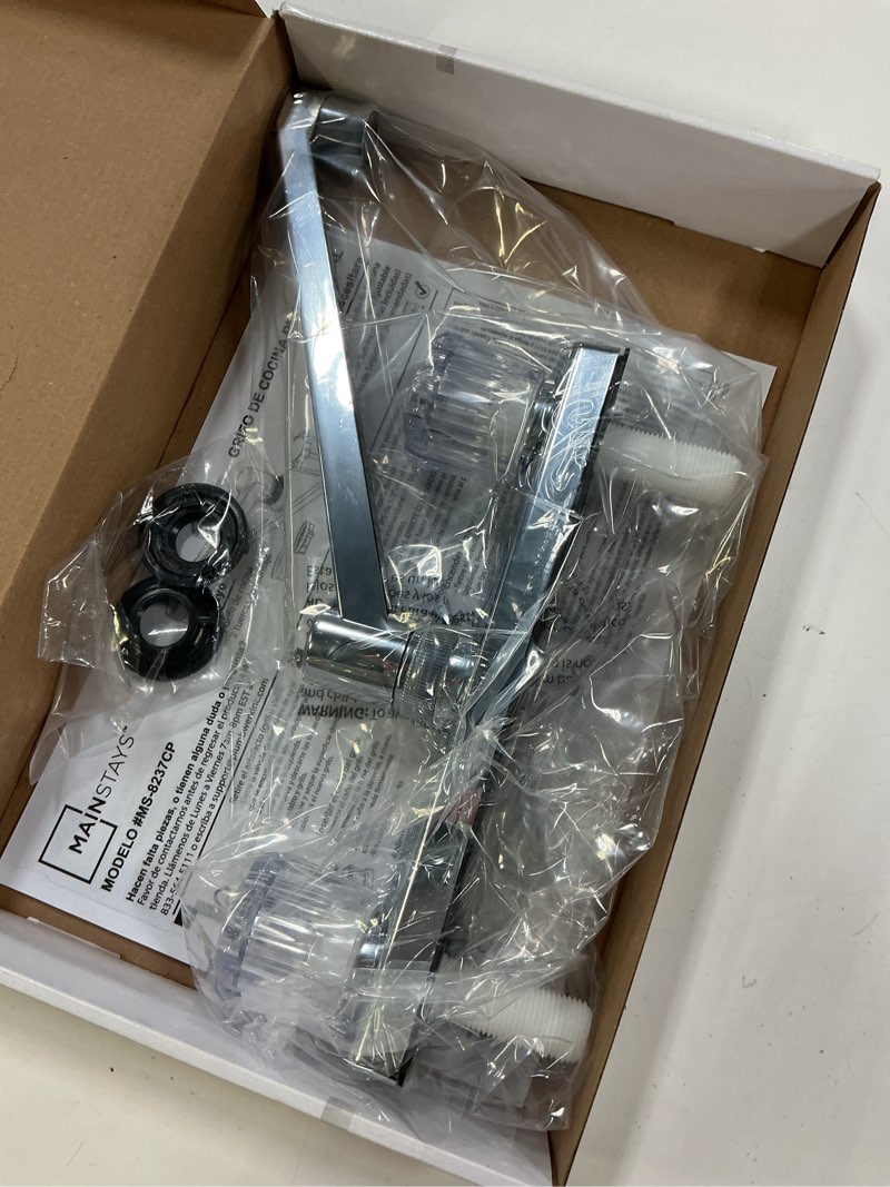 Condition photo showing Good Condition for mainstays nonmetal double acrylic handle kitchen faucet