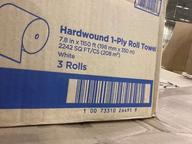 Hardwound 1 ply roll towel