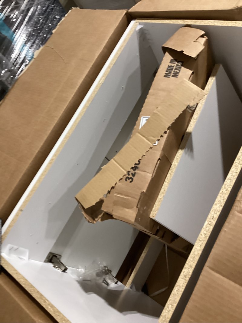 Condition photo showing Good Condition for  project source dover 30-in true white single sink bathroom vanity with white cultured marble