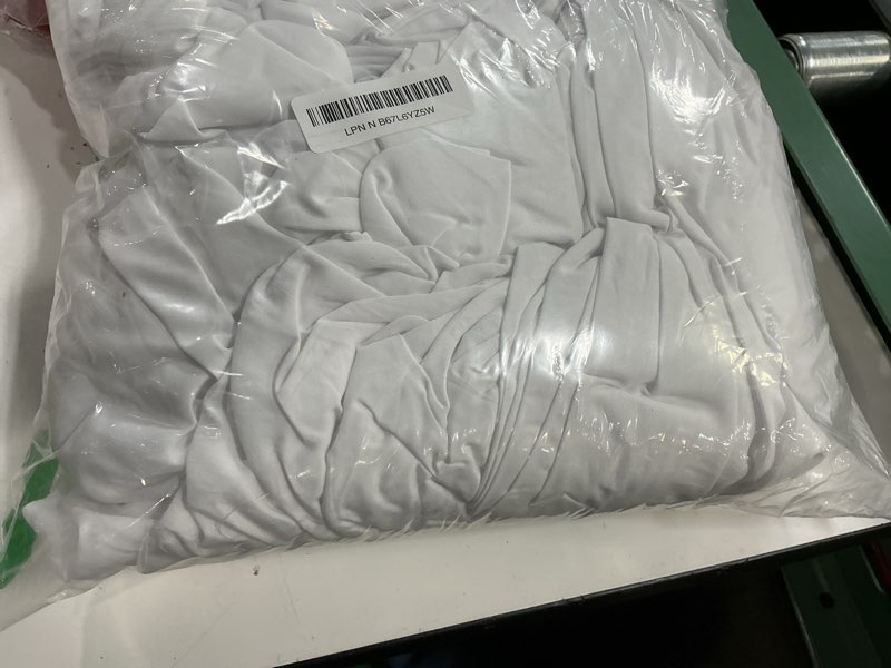 Condition photo showing As Is for mellanni extra deep king sheets - 4 pc iconic collection bedding - hotel luxury, ultra soft, cooling bed sheets - wrinkle, fade, stain resistant (king, white) 1102 white king - extra deep pocket