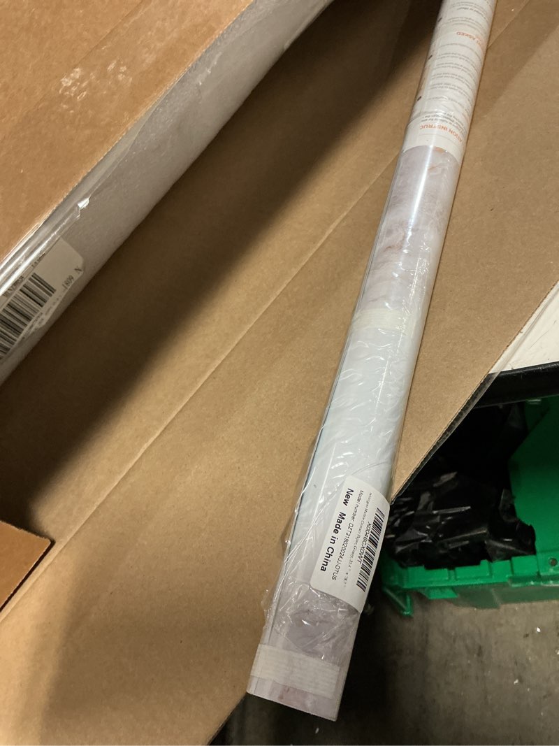 Condition photo showing New/Like New for rabbitgoo glossy marble contact paper peel and stick wallpaper 35.4" x 78.7" countertop furniture waterpoof self adhesive removable cover for kitchen bathroom cabinet drawer shelf liner vinyl roll 35.4" x 78.7" glossy
