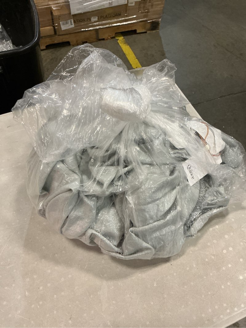 Condition photo showing Good Condition for linen home 100% cotton percale weave fitted sheet, king size, blue duck egg, 1 deep pocket fitted sheet, fits mattress upto 16\\\" crisp and cool strong bed linen, 76\\\"x80\\\"+16\\\" - blue duck egg king