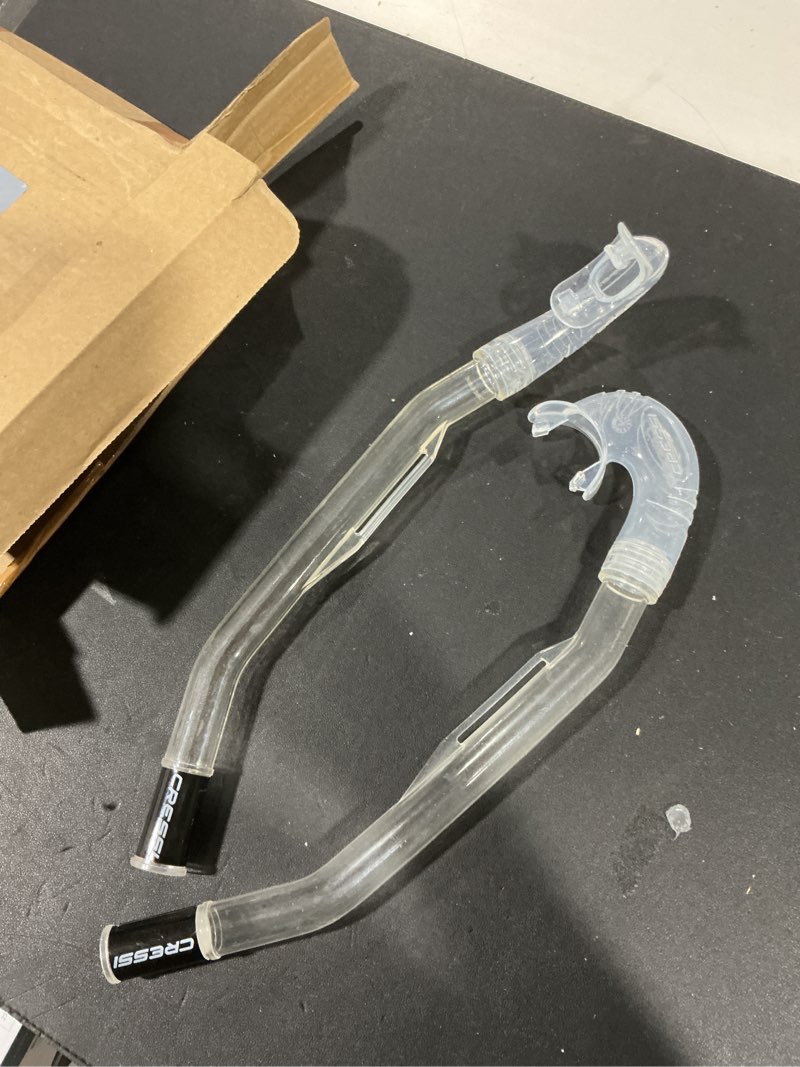 Condition photo showing Good Condition for BIDDING ON 2 Cressi Scuba Diving Minimal Fixed Keeper Snorkel - Easy and Comfortable to Use - Island: Designed in Italy
