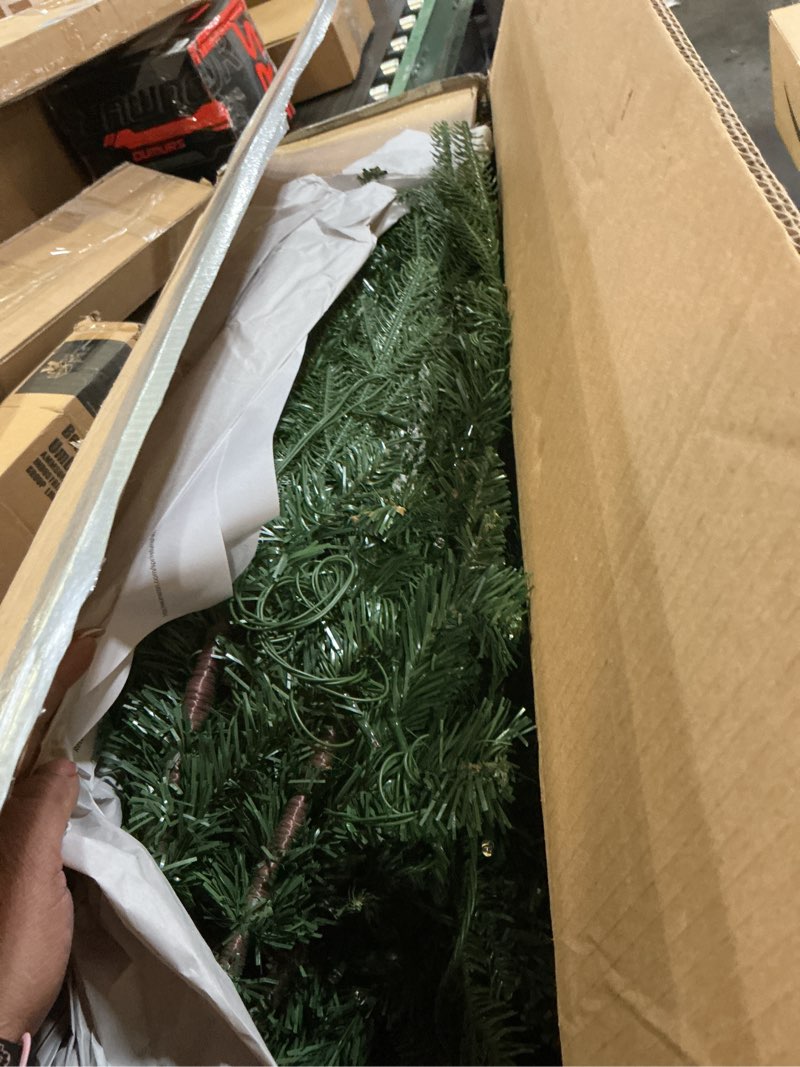 Condition photo showing As Is for YITAHOME Pre-Lit Aspen Fir Artificial Christmas Tree 6.5ft with Remote, Layered Christmas Tree with Crystal Decorations, Noble Holiday Decor with 900 PE & PVC Mixed Branch Tips, 500 Lights, Green Green With Crystal Decor 6ft 6in