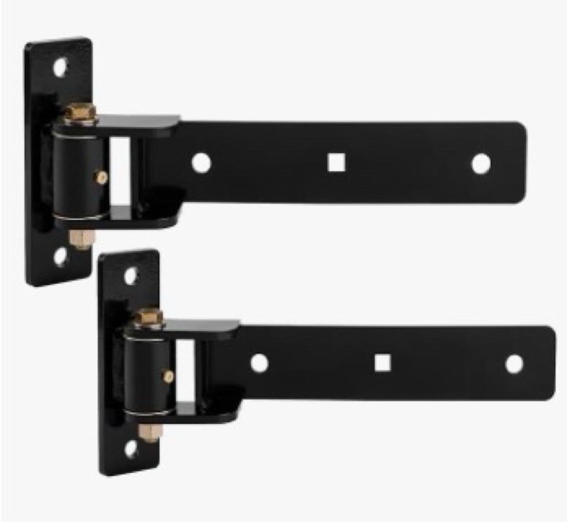 heavy duty gate hinges, 2 pcs 900lbs capacity and 180-degree open weld on hinge or bolt-on gate hing