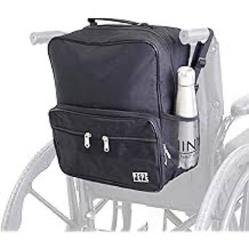 Pepe Mobilty Wheelchair Bag with Cup Holder, Backpack Lightweight and Durable for Seniors, Bags to H