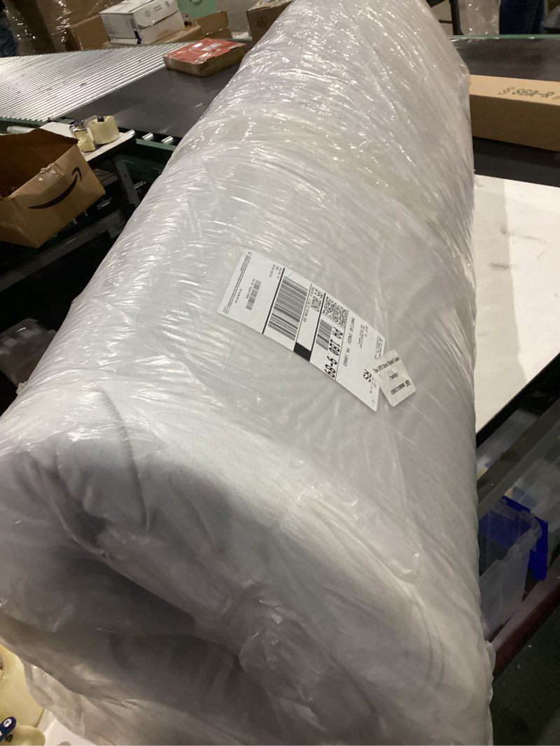 Condition photo showing As Is for ultra firm mattress topper full size, 3 inch extra firm mattress pad for pain relief, high density support bed topper with removable & washable cover, certipur-us, no smell full 3"- ultra firm
