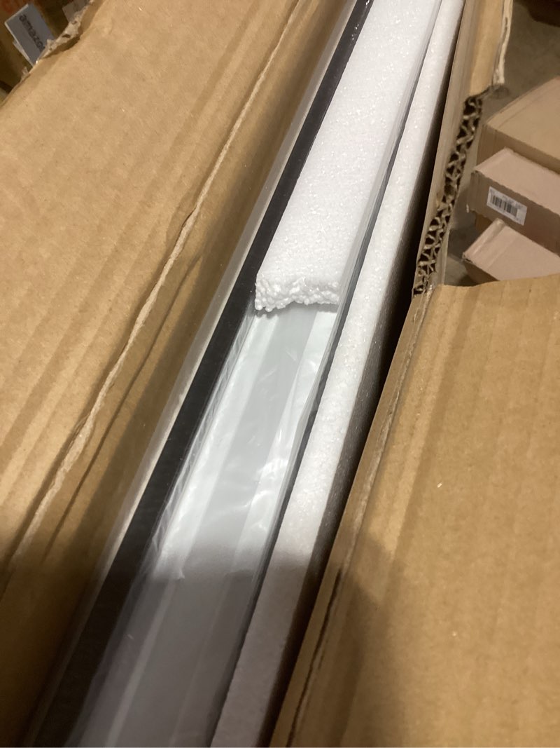 Condition photo showing New/Like New for 20"x 28" LED Bathroom Mirror with Black Frame, Bathroom Mirror with Lights Front and Backlit, Lighted Mirror Stepless Dimmable, Anti-Fog, Memory, LED Vanity Mirror with Lights 3 Colors Front and Backlit With Frame 28"L x 20"W