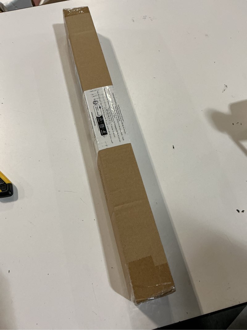 Condition photo showing New/Like New for Amazon Basics Tension Curtain Rod, Adjustable 24-36" Width - Black, Classic Finial Black 24-36" Indoor