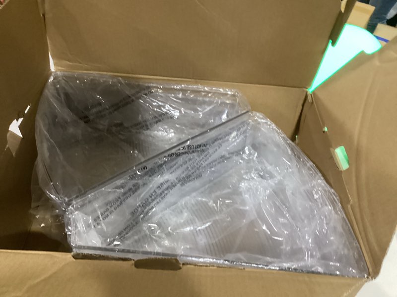 Condition photo showing New/Like New for Lazy Susan Cabinet Organizer Bins for 26"/ 28"/ 32" Diameter Corner Organizer, Plastic Cabinet Storage Bin, 1/8 Wedge - Food Safe, BPA Free, with Non-Slip Pads (for 32" Diameter, 6 Pack) For 32" Lazy Susan- 6 Pack