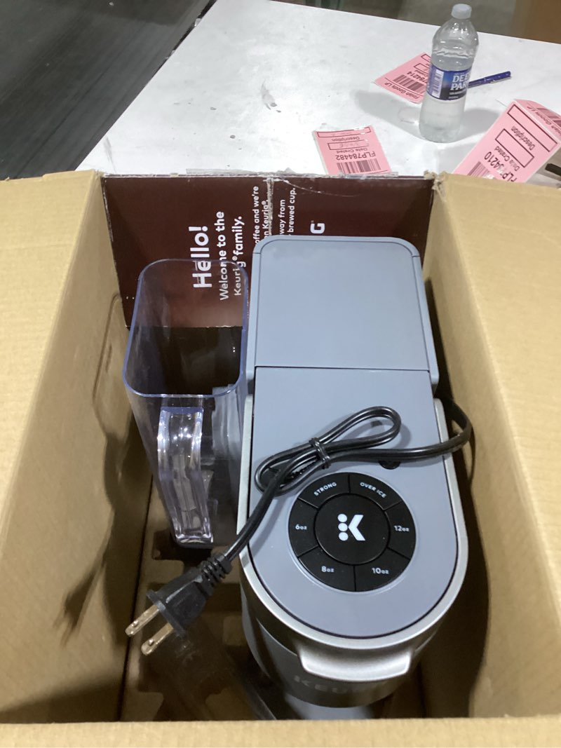 Condition photo showing As Is for Keurig K-Supreme Single Serve K-Cup Pod Coffee Maker, MultiStream Technology, 4 Brew Sizes, 66oz Dual-Position Removable Reservoir, Gray Gray Coffee Maker