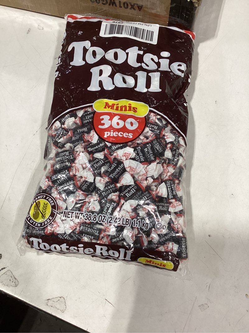 Condition photo showing New/Like New for Tootsie Roll Midgees – Chewy Chocolate Gluten-Free Candy Minis – Bulk Bag of Individually Wrapped Candies for Kids, Parties, Classroom – 360 Count (Pack of 1) Chocolate 38.8 Ounce (Pack of 1)