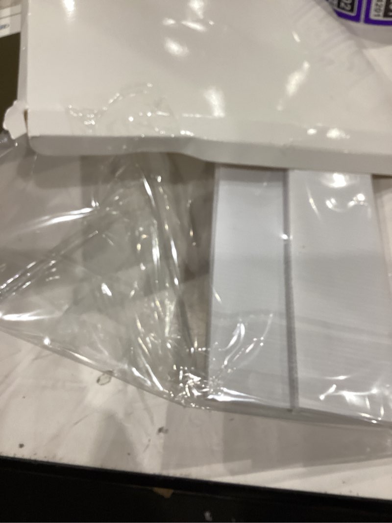 Condition photo showing As Is for beeveer 32 x 24 inch photo booth selfie frame prop booth for birthday event parties large blank diy cutout props for funny decoration christmas, holiday supplies white horizontal
