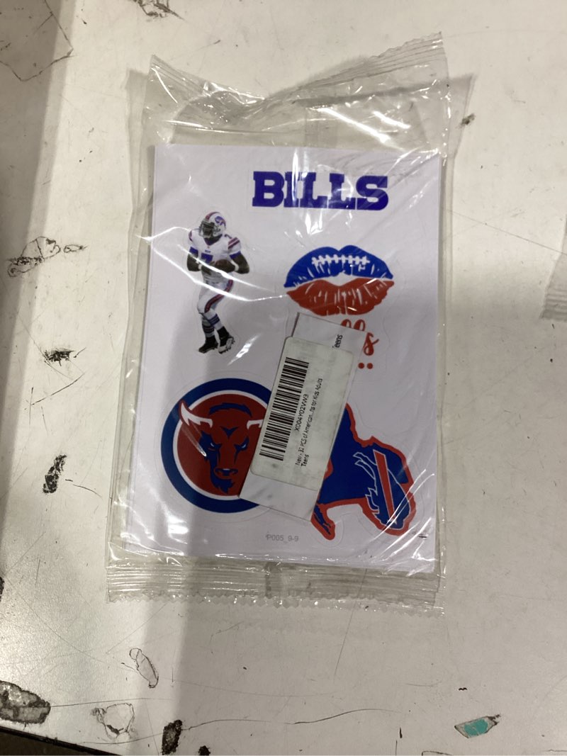 Condition photo showing New/Like New for 32 pcs of american football buffalo stickers for water bottle, rugby decal decoration sticker for boys?waterproof decals for laptop?phone case?car?guitar?bumper?skateboard?gifts for kids adults teens