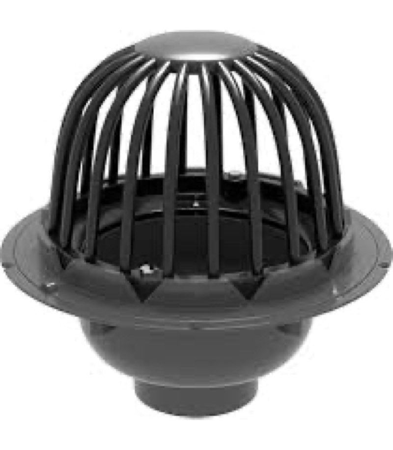 ProFlo PF42871 4" PVC Roof Drain with Plastic Dome - N/A