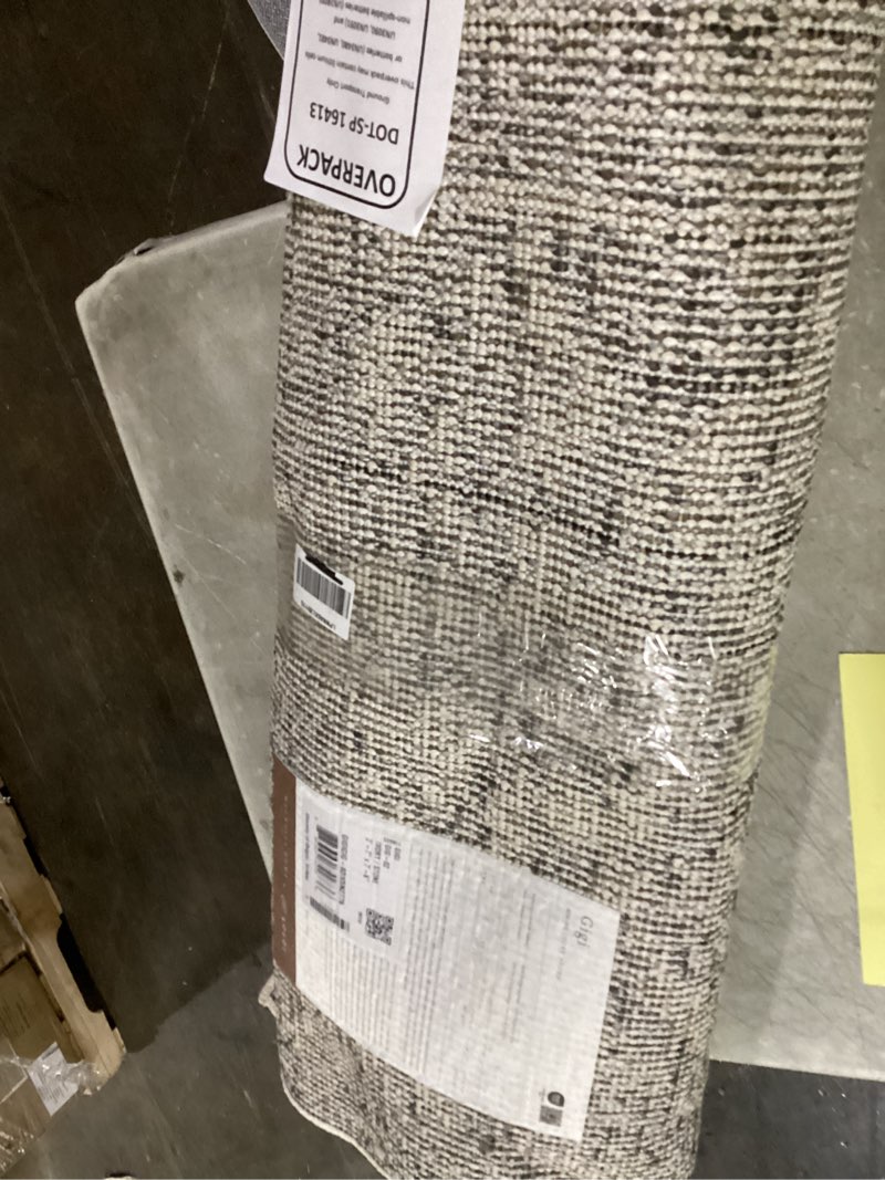 Condition photo showing As Is for loloi magnolia home by joanna gaines gigi collection gig-02 ivory/stone 2'-7" x 7'-6" runner rug rectangular ivory / stone 2'7" x 7'6" (rectangular)