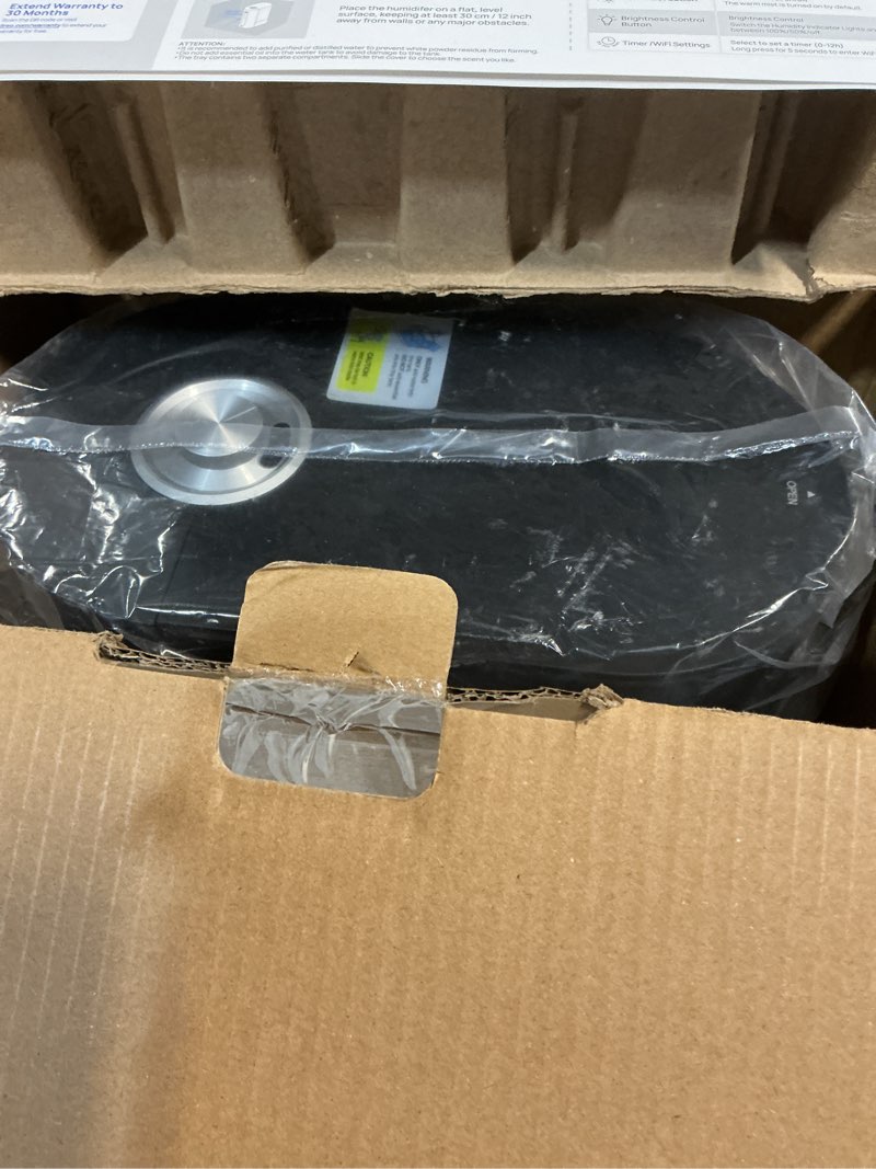 Condition photo showing New/Like New for DREO 6L Humidifiers for Bedroom, Smart Warm & Cool Mist for Large Room, 60Hr Quiet Runtime for Baby, Plant, Humidity Sensor, Indicator Light, 12H Timer, Google/Alexa, Black