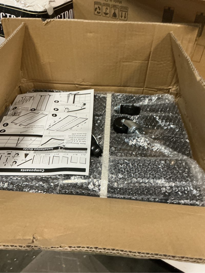 Condition photo showing New/Like New for 4-Pack 2'x5.5' Ft Gridwall Panel Display Stands Heavy Duty Floor Standing Retail Display Rack with Triangle Base for Retail Art Show With 20 Hooks