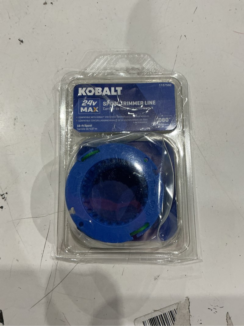 Condition photo showing As Is for kobalt 0.080-in x 16-ft spooled trimmer line