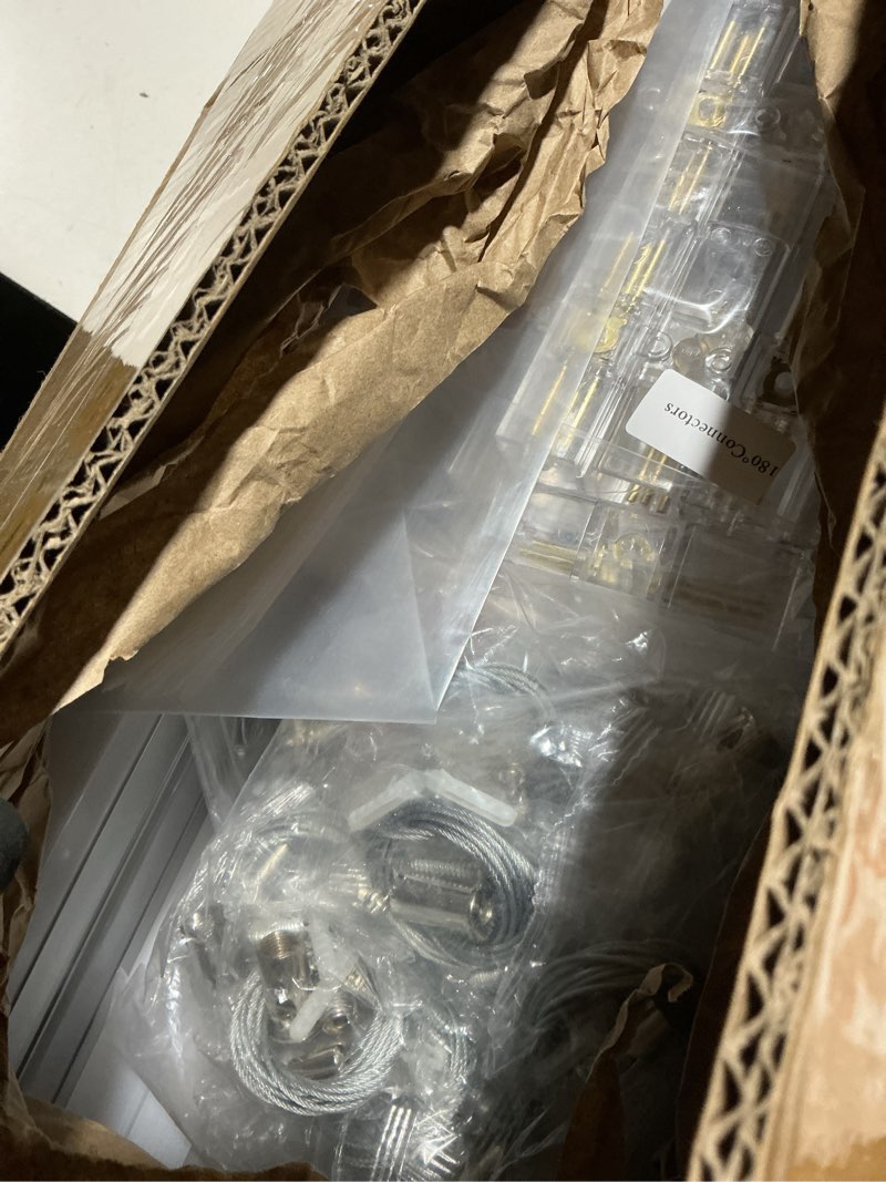 Condition photo showing Good Condition for Neatfi LED Bright Garage Light, 35,200 Lumens, Ceiling Lighting for Auto Shops, Car Detailing, Gym, Basement, Warehouse, Barber and Beauty Salons (Cool White, 2 Rectangles with Hanging Kit)