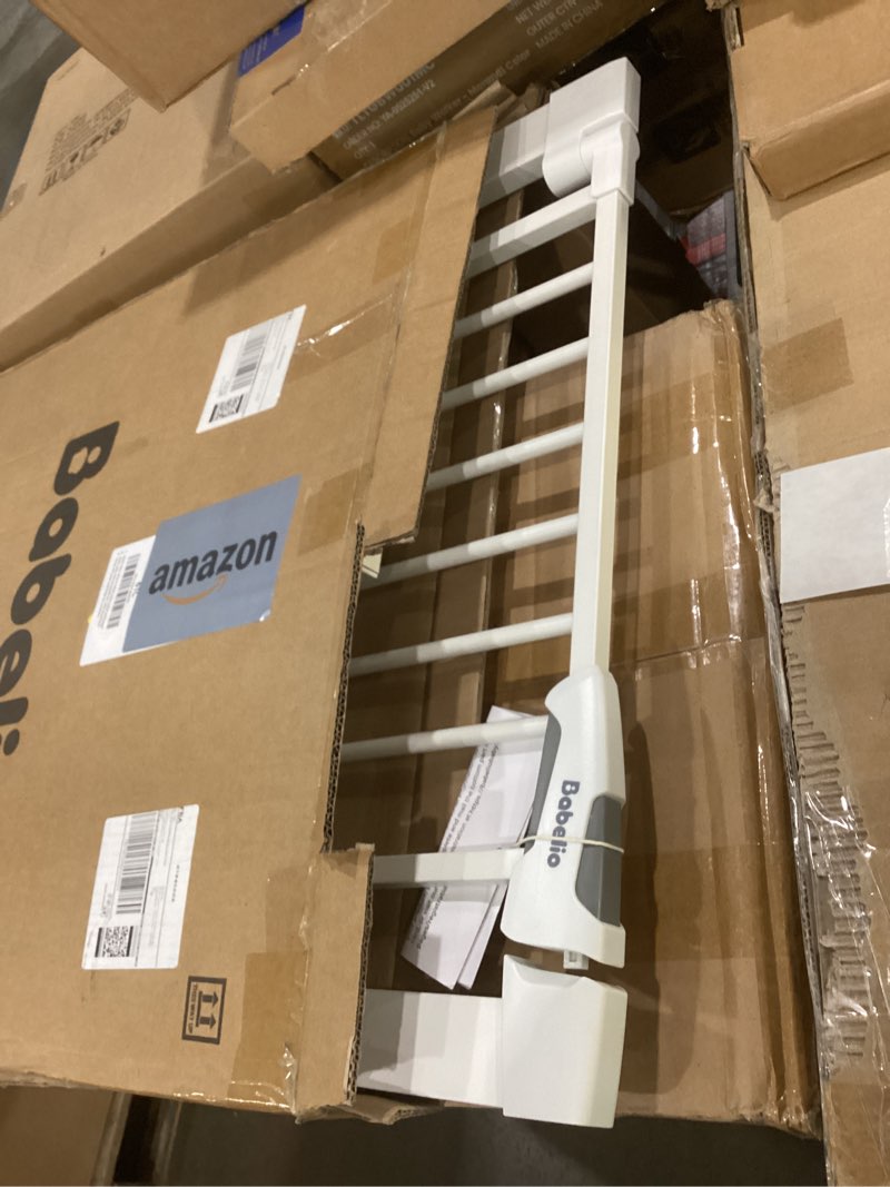 Condition photo showing Good Condition for BABELIO New Version Baby Gate with Cat Door Adjustable,29-40" Metal Pet Door for Stairs & Doorways,Pressure Mounted,No Tools Needed,White White 29-40" Wide, 30" Tall