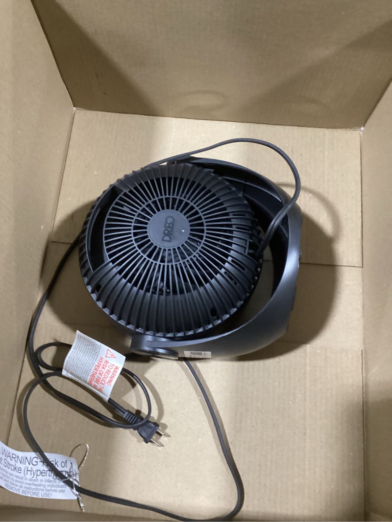 Condition photo showing Good Condition for Dreo Space Heater 1500W, 60° Adjustable Tilt, 10.5ft/s Portable Electric Heaters for Indoor Use with Thermostat, 8 Safety Protections, 3 Modes, Remote, Quiet Desk Heater for Bedroom, Office, Black