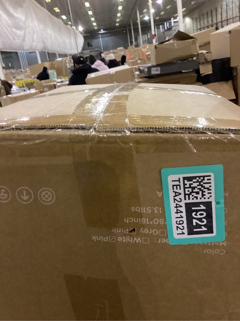 Condition photo showing New/Like New for KUB Mattress Topper&Cooling Mattress Protector Bed Fitted Sheet Set, Deep Pocket&4 Elastic Bands, Triple Anti-Slip, Back Pain Relief, Breathable Soft 2 inch Mattress Pad Cover (Pink, Twin) Pink Twin