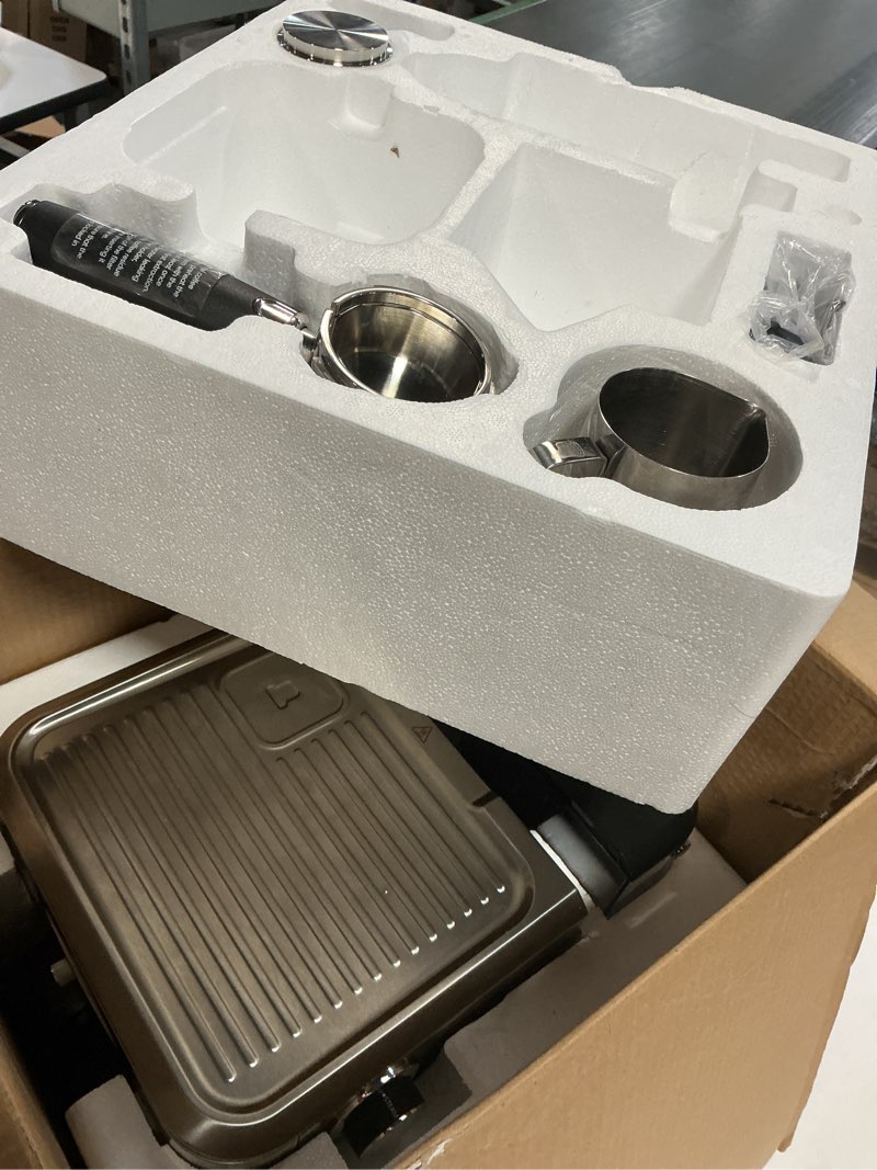 Condition photo showing Good Condition for CASABREWS Neutron Pro Espresso Machine with Dual Boiler, 20 Bar Espresso Maker with Milk Frother and LCD Display, Cappuccino Latte Maker with Temperature Control, 91oz Water Tank, Stainless Steel