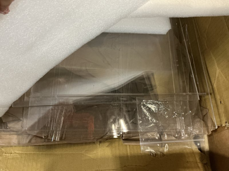 Condition photo showing As Is for mygift pastry display case,cookie display, professional-grade retail bakery display case,3 tier premium clear acrylic bread box,with removable trays and magnetic rear doors for home or commercial use premium acrylic