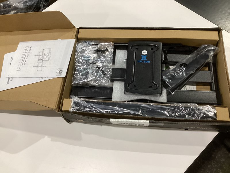 Condition photo showing Good Condition for USX STAR UL Listed Full Motion TV Wall Mount Bracket for Most 37-90 inch TVs, Swivel Tilt Extension Level TV Mount, Max VESA 600x400mm, Holds up to 132lbs & 16" Wood Studs with Hole Drilling Template Movable 37-90inch