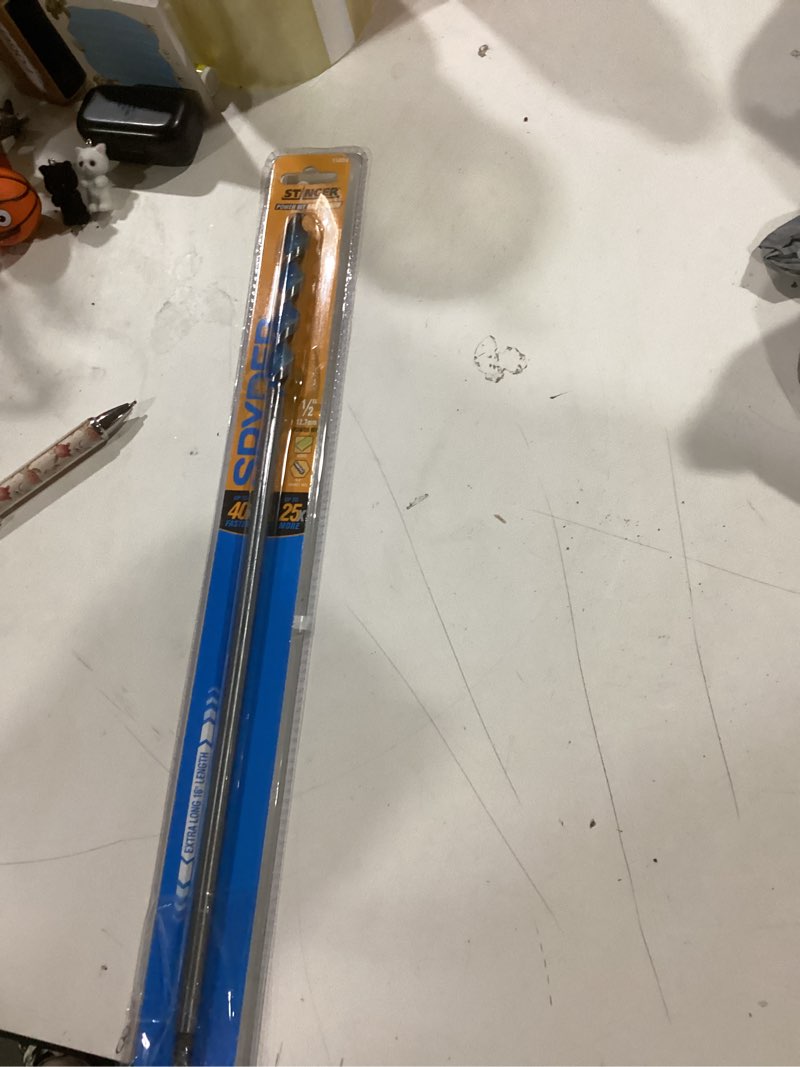 Condition photo showing As Is for Spyder Stinger 1/2-in x 16-in Woodboring Power bit Drill Bit