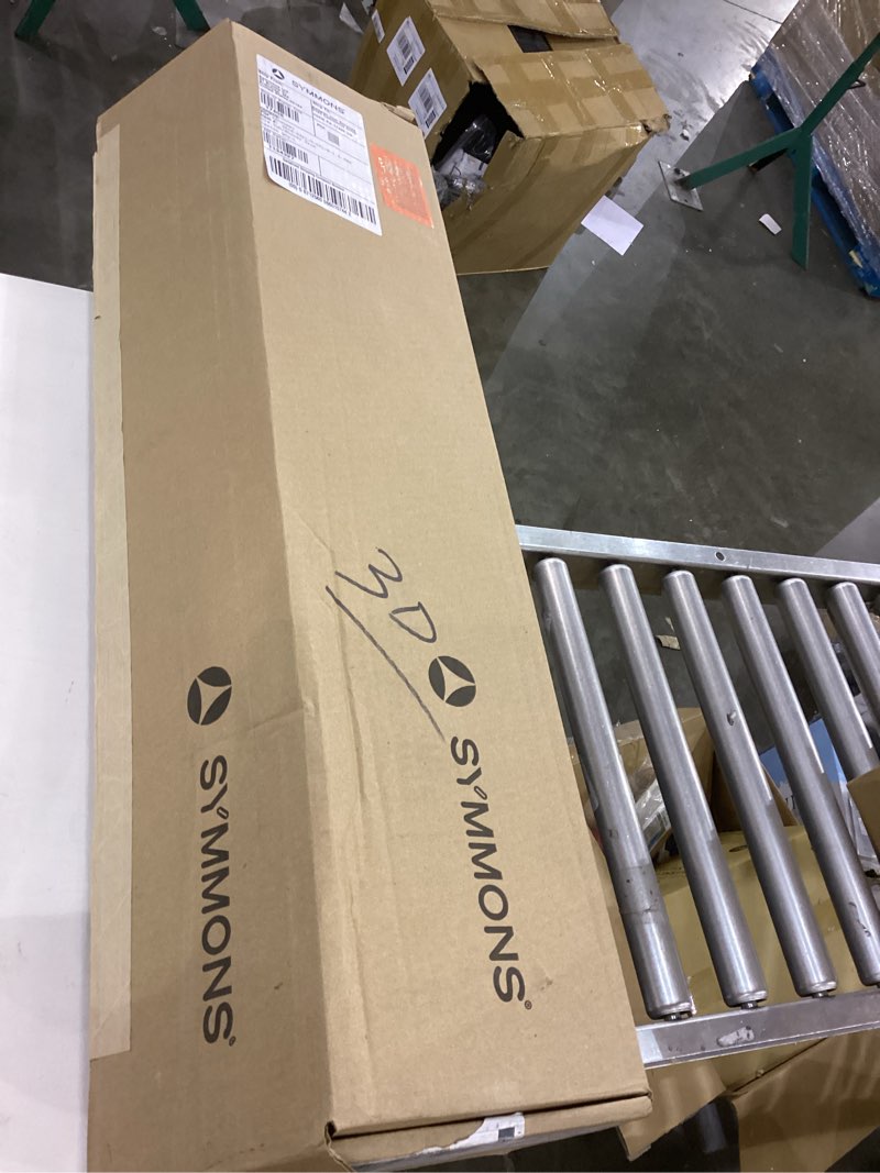 Condition photo showing As Is for Symmons 3506-H321-V-CYL-B-1.5-TRM Dia 2-Handle Tub and 1-Spray Shower Trim with 1-Spray Hand Shower in Polished Chrome (Valves Not Included)